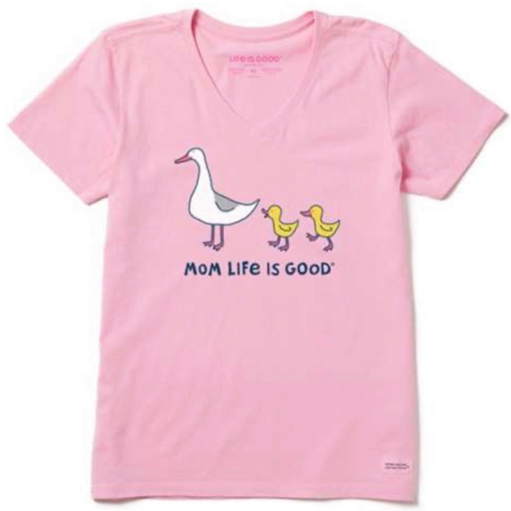 NIP Life is Good Crusher Tee Shirt Pink Sz Small